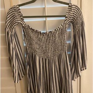 Planet Blue Off Shoulder Smocked Top